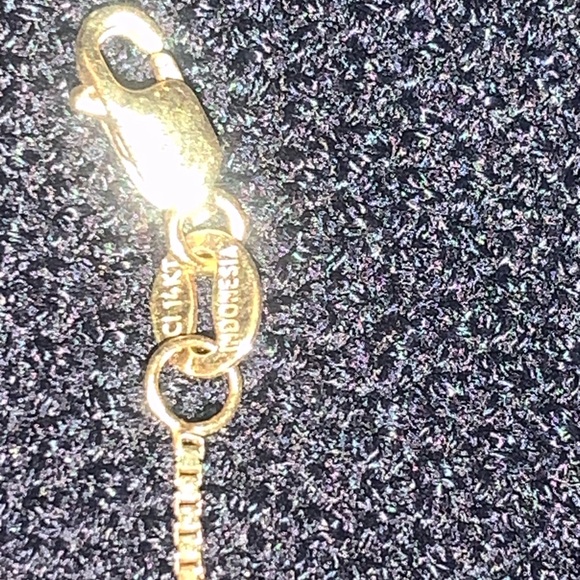 14k gold necklace with ruby pendant - Picture 8 of 10